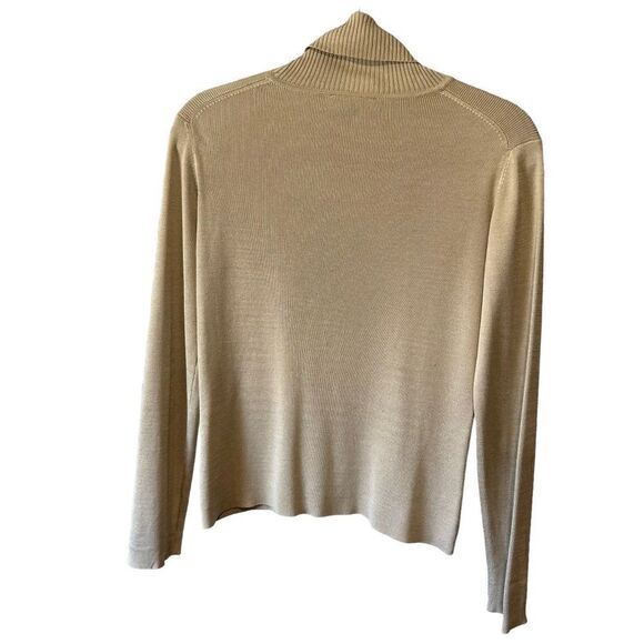 Ann Taylor Silk Long Sleeved Turtleneck - Picture 4 of 9